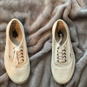White/cream vans size 9.5
